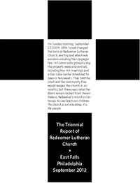 Redeemer's 2012 Triennial Report